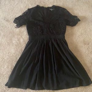 Black lace top dress from lulus, worn once